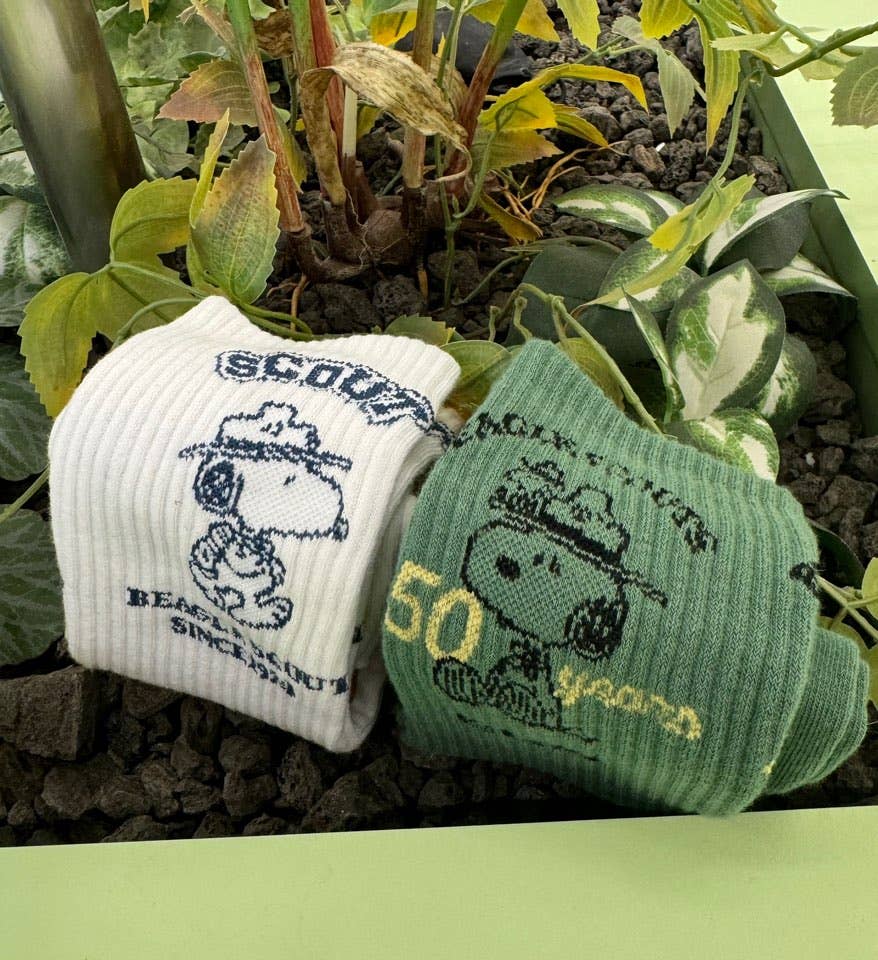 K-Wonderland - Wholesale Sokken - Uniseks - Peanuts Snoopy Scout 50e Jubileum enkelsokken20