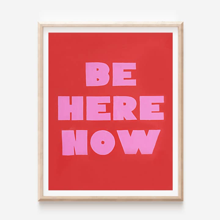 Stampa Be Here Now Rossa e Rosa per la vendita all'ingrosso da parte di ALEX'S