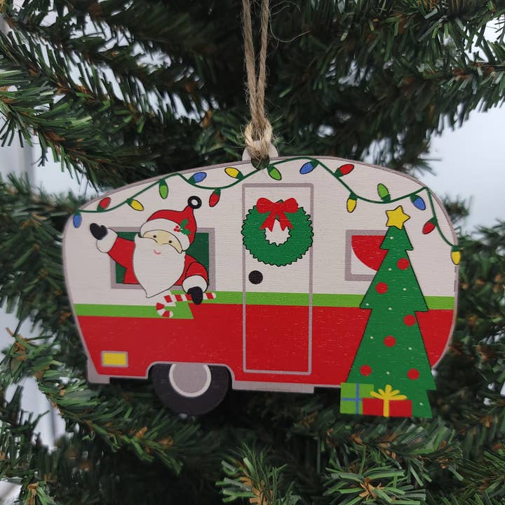Driftless Studios - Wholesale Ornament - Unique Vintage Camper Christmas Ornaments