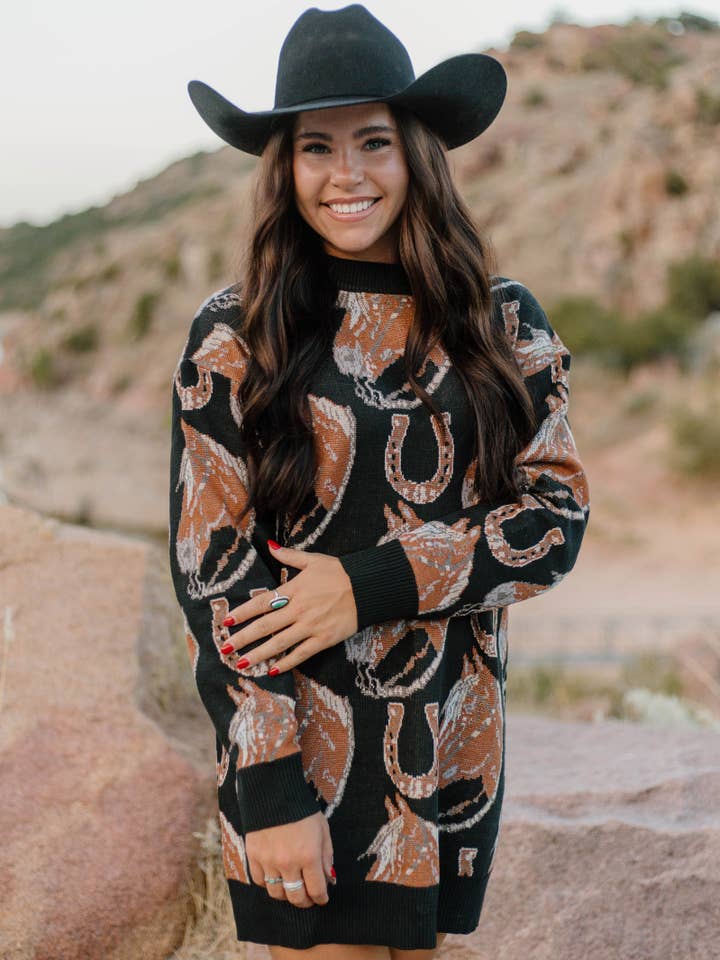 The Ruidoso Sweater Dress for wholesale by Sterling Kreek