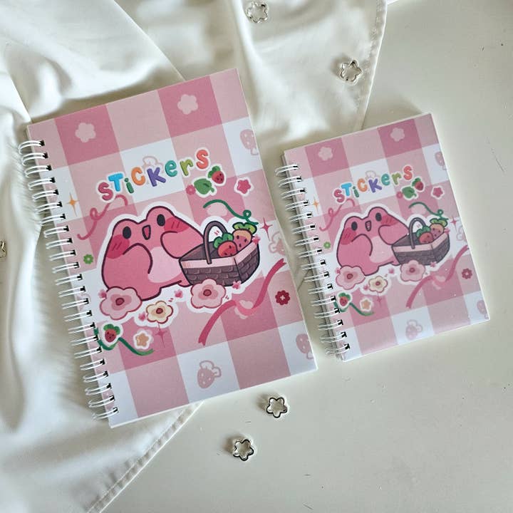 Jordgubbspicknick återanvändbar klisterbok för wholesale av Zellie's Koi Pond