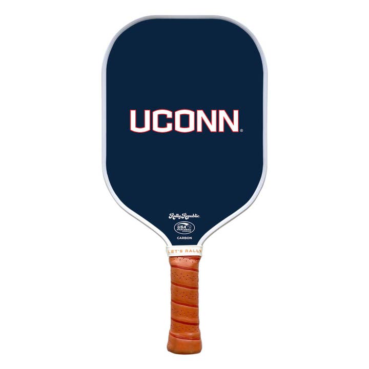 UConn Huskies Navy Primary Mark Pickleball Paddle (B2B) for wholesale by Rally Republic