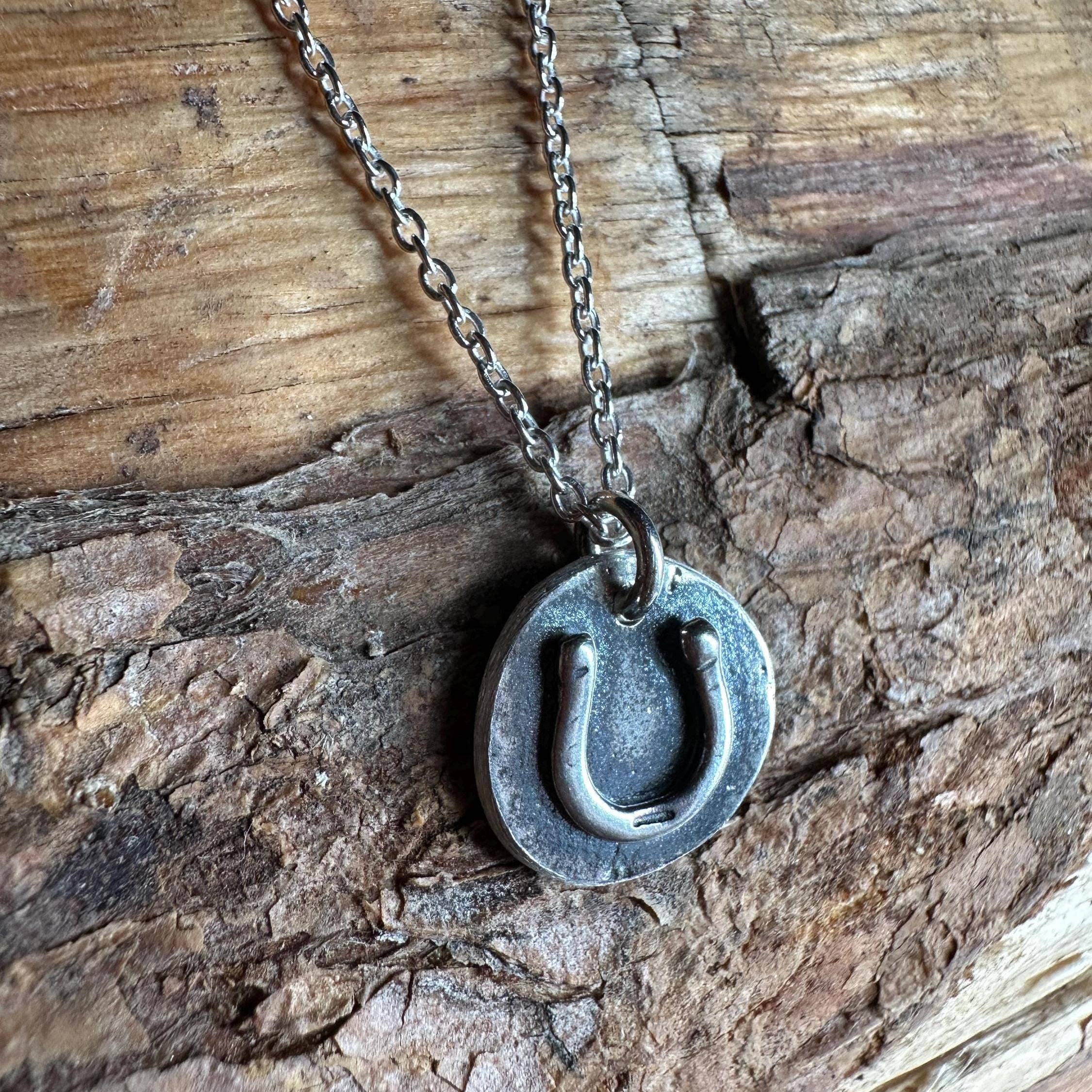 iNk Jewelry - Wholesale Pendant/Charm Necklace - Horseshoe Cutie Sterling Silver Coin Necklace – Petite Lucky Charm by iNk Jewelry2