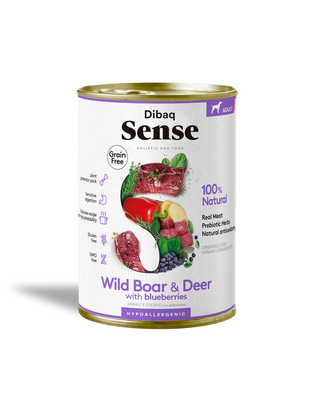 DIBAQ - Wholesale Pet Food - Dog - Dibaq Sense DOG Grain Free WILD (VENISON AND WILD BOAR) 380g