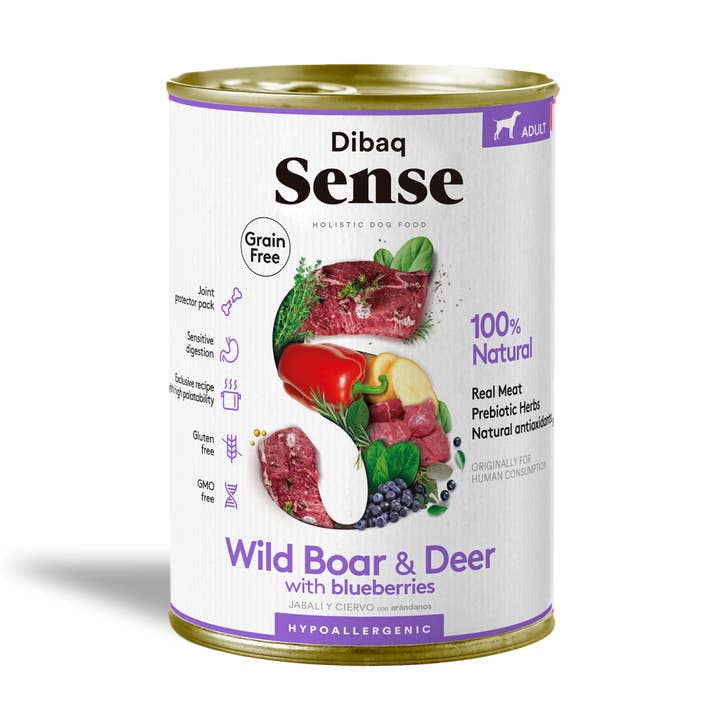 DIBAQ - Wholesale Pet Food - Dog - Dibaq Sense DOG Grain Free WILD (VENISON AND WILD BOAR) 380g0