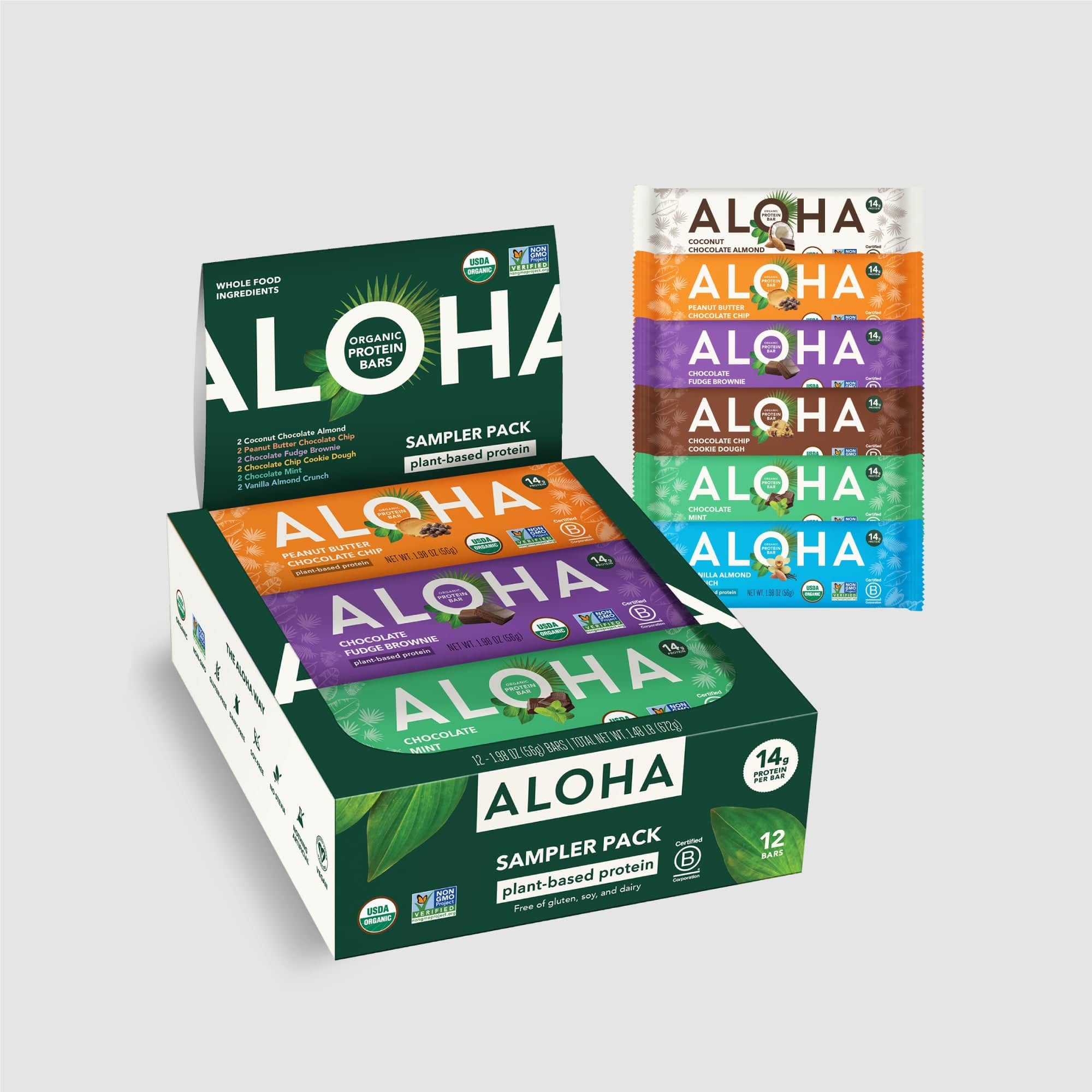 Aloha - Wholesale Snack Bar - Protein Bar Sample Pack