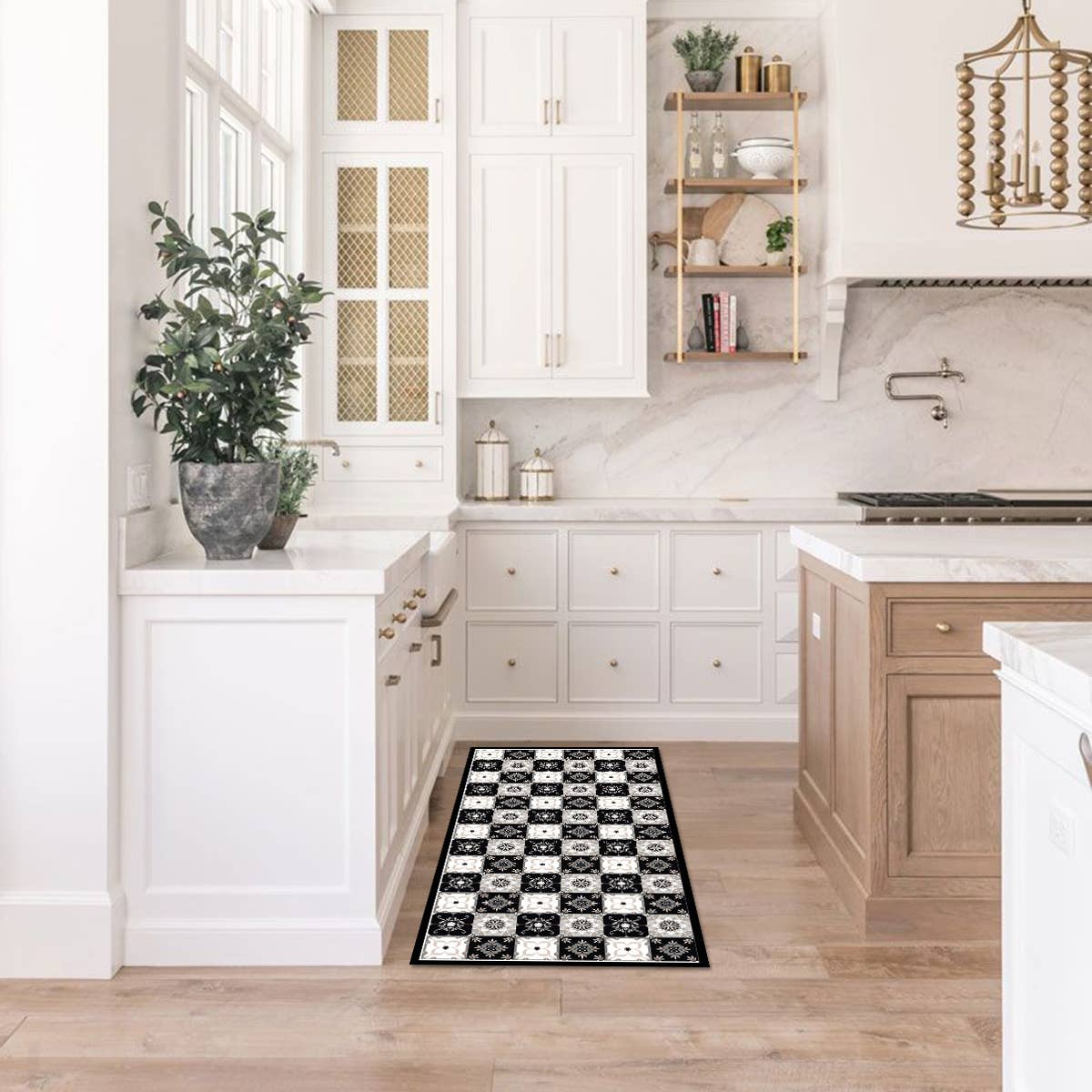 Davanti/Vía Deco Home - Vente Tapis de sol - Carreau de sol en vinyle Carreau gris classique4