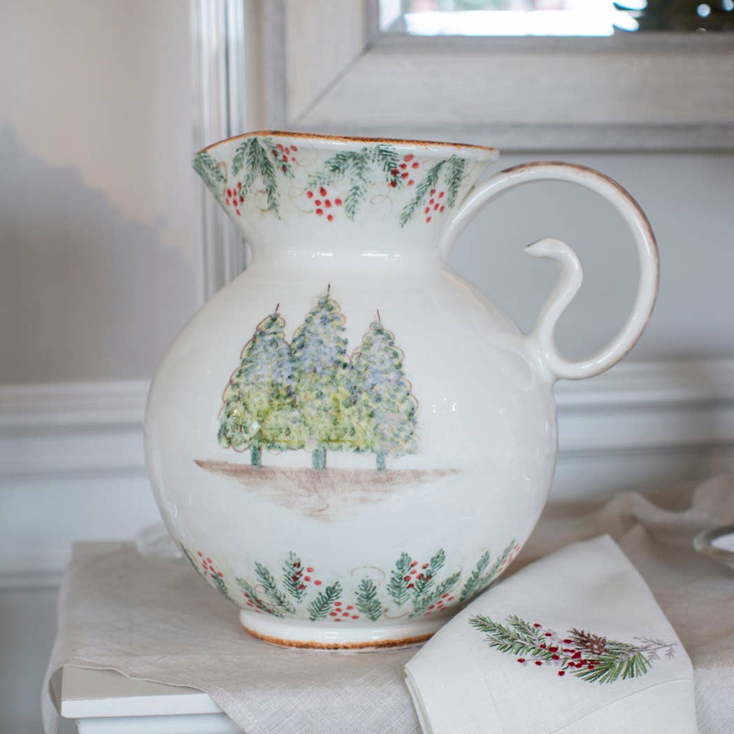 Arte Italica & Crown Linen Designs – Jarro por atacado – Jarro Grande Natale - Natal5