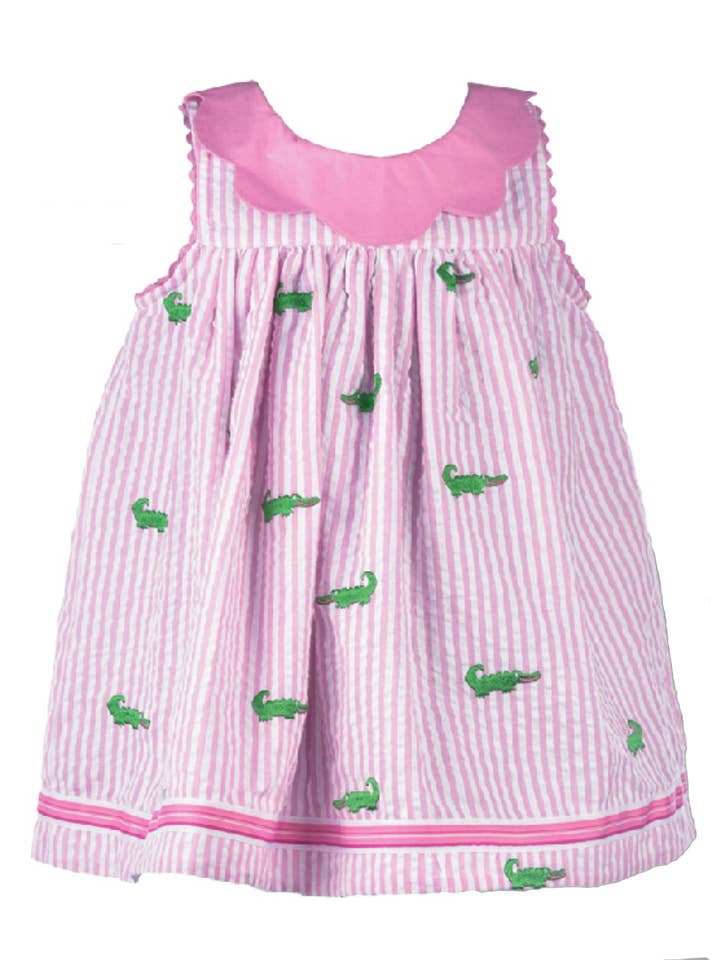 Alligator Empire Dress for wholesale by Cotton Kids