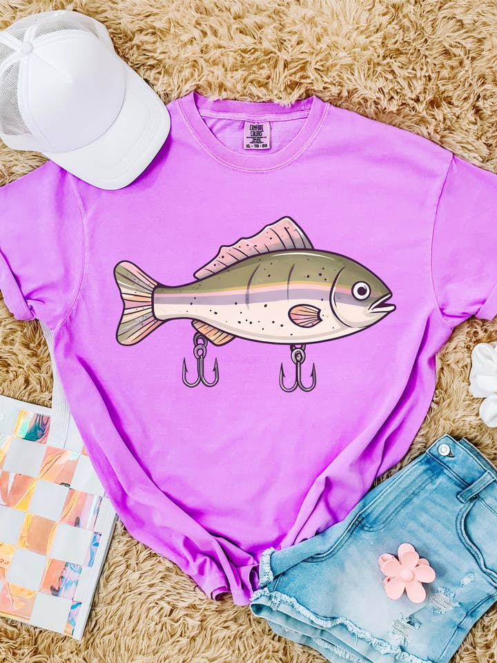 Fishing Lure Tee for wholesale by Highland Cactus