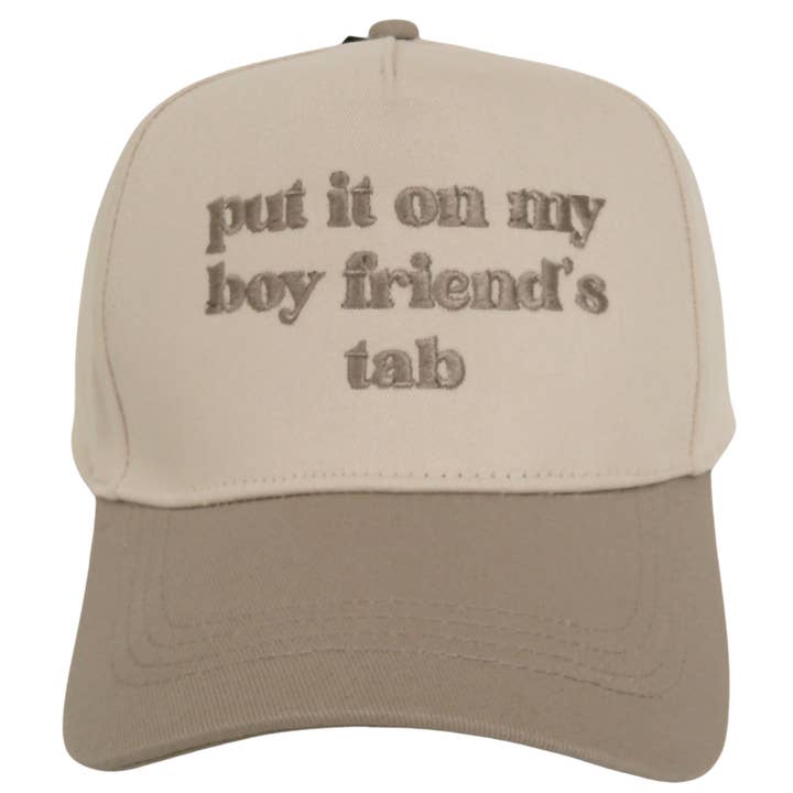 PUT IT ON MY BOYFRIEND`S TAB EMBROIDERY IN TWO T, LCAP 4907 for wholesale by JOIA ACCESSORIES