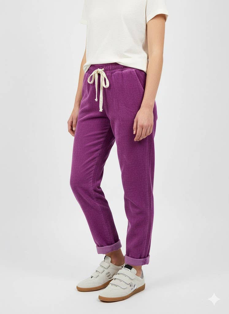 Mimi & Gogo – wholesale Lounge Sweatpants/jogging bottoms – Women's – Velvet lace jogging pants @43711_PaVDentelle4