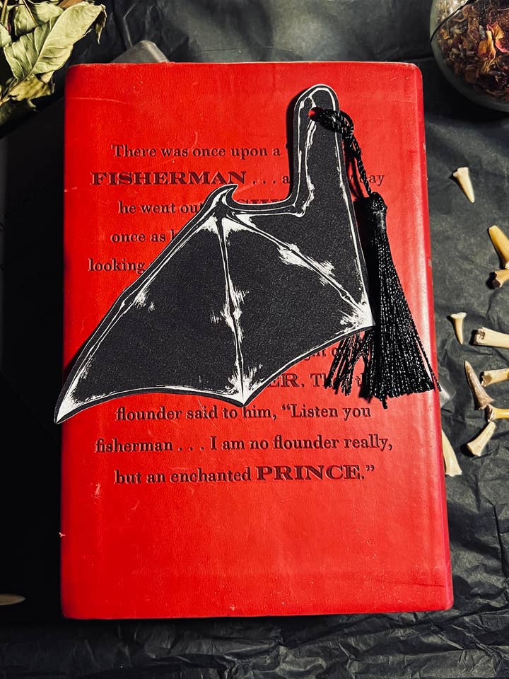 Bat Wing Bookmark | One Sided for wholesale by BLKCatStudio