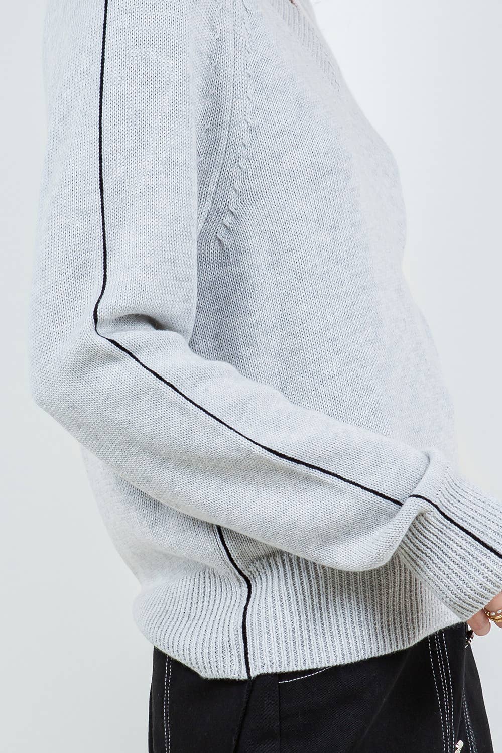 Whiteroom+Cactus - Vendita all'ingrosso Maglione tricot - Donna - MAGLIONE IN FILATO A CONTRASTO9