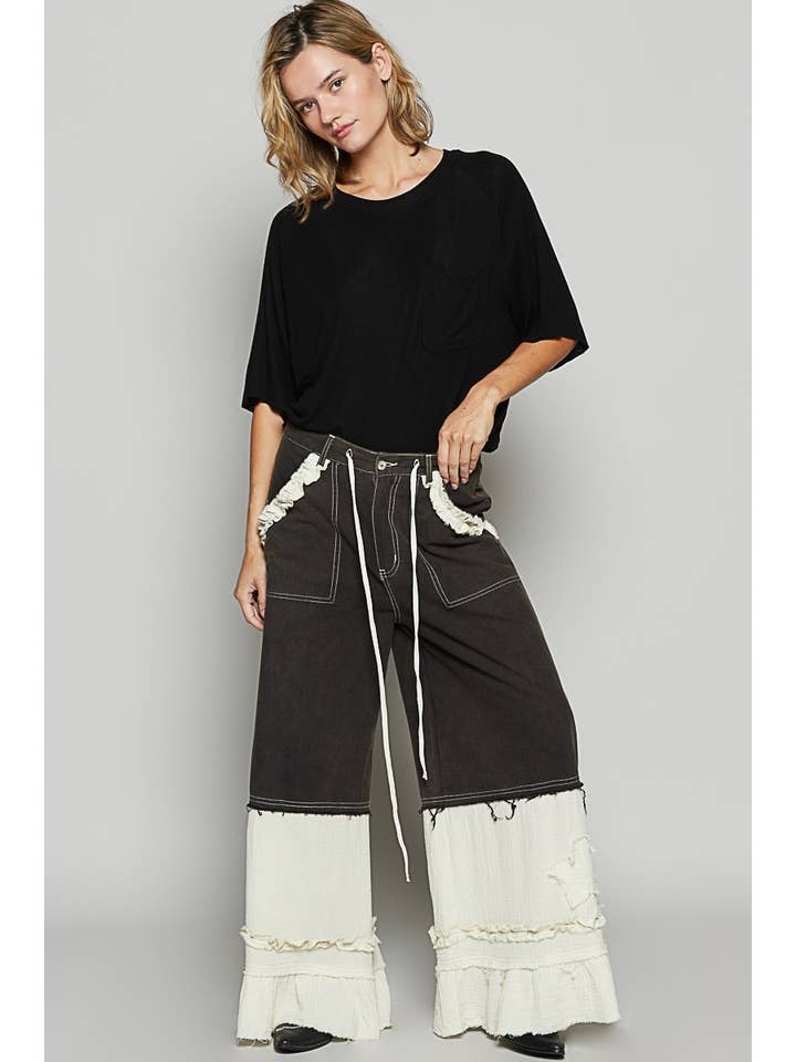 Pol Clothing - Wholesale Knit top – Women's - Vintage Washed Relaxed Fit Jersey Top Everyday Tee SALE40