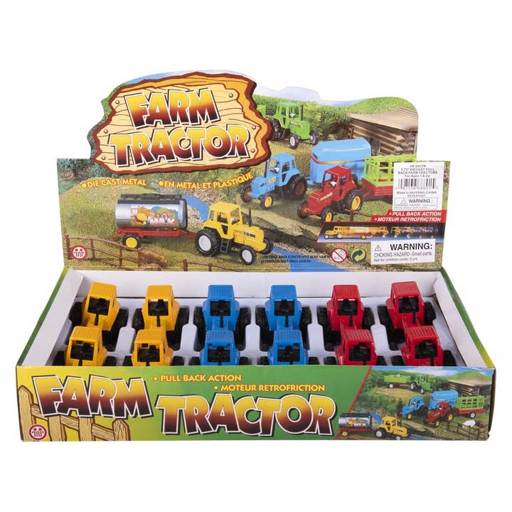La Luna Bella - Toys - Wholesale Toy Car/Truck - Kids - 3.75" DIE-CAST PULL BACK FARM TRACTORS LLB Car Toys2