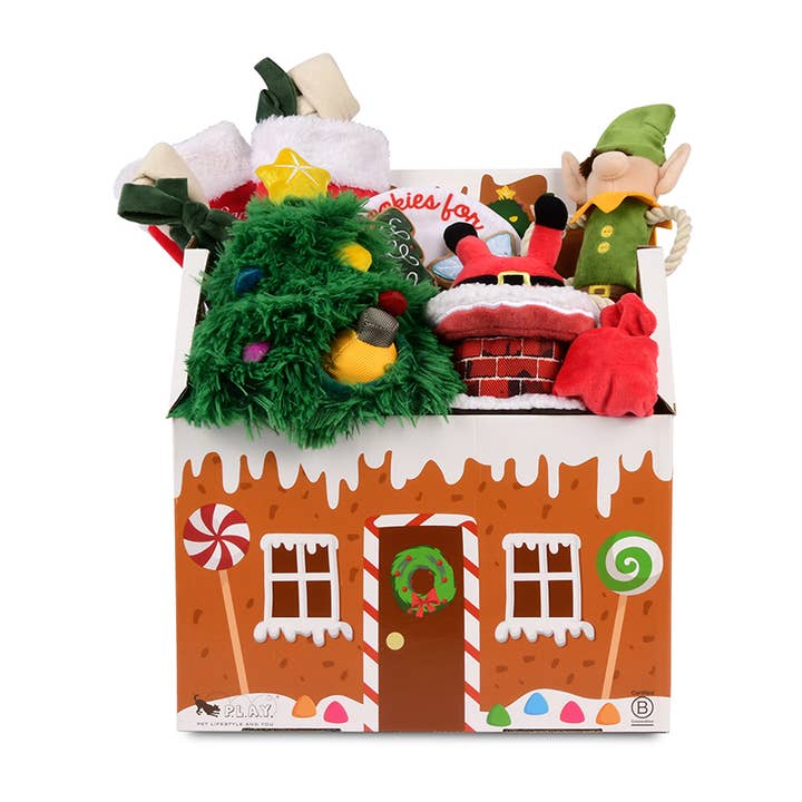 Merry Woofmas 15 pc Set with FREE Merchandising Display for wholesale by P.L.A.Y. Pet Lifestyle and You