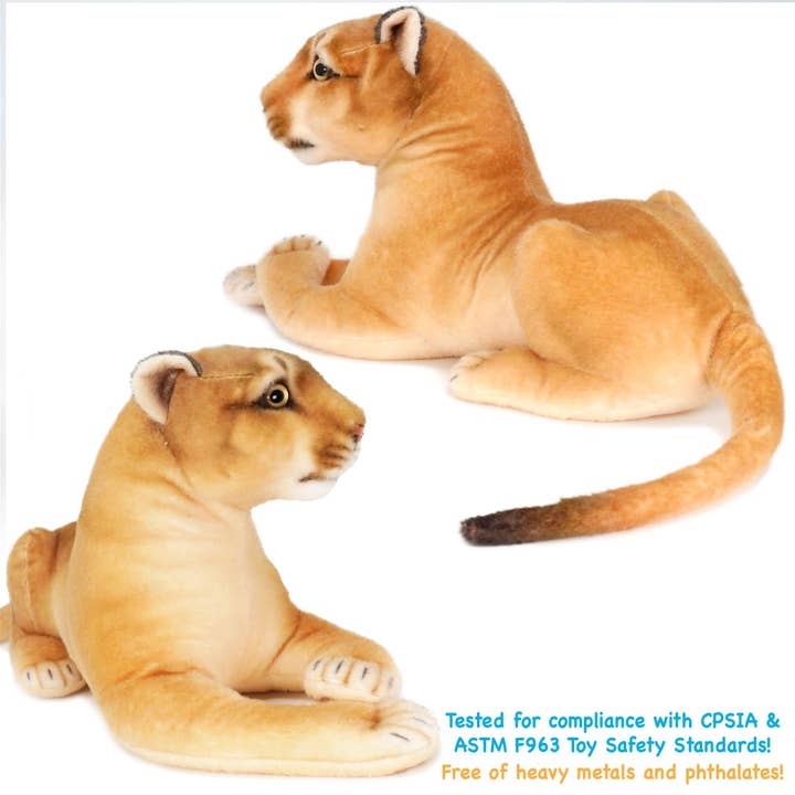 VIAHART Toy Co. - Wholesale Stuffed/Plush Toy - Kids & Baby - Monique the Mountain Lion | 18 Inch Stuffed Animal Plush4