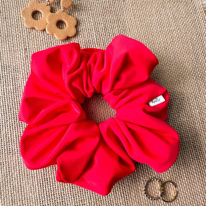 Knotty But Sweet - Wholesale Scrunchie - Women's - Cherry Red Activewear Scrunchies1