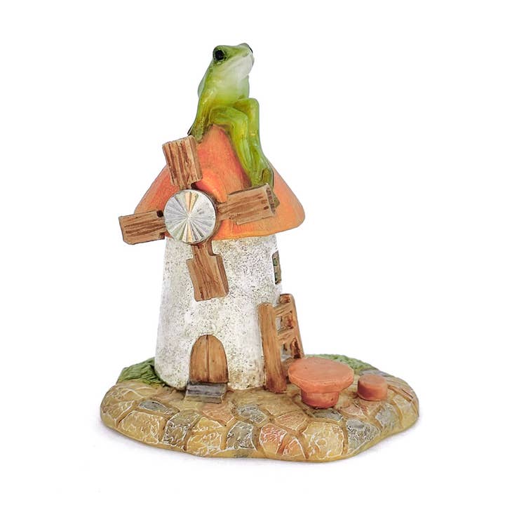 Frog On Windmill for wholesale by Top Land Trading