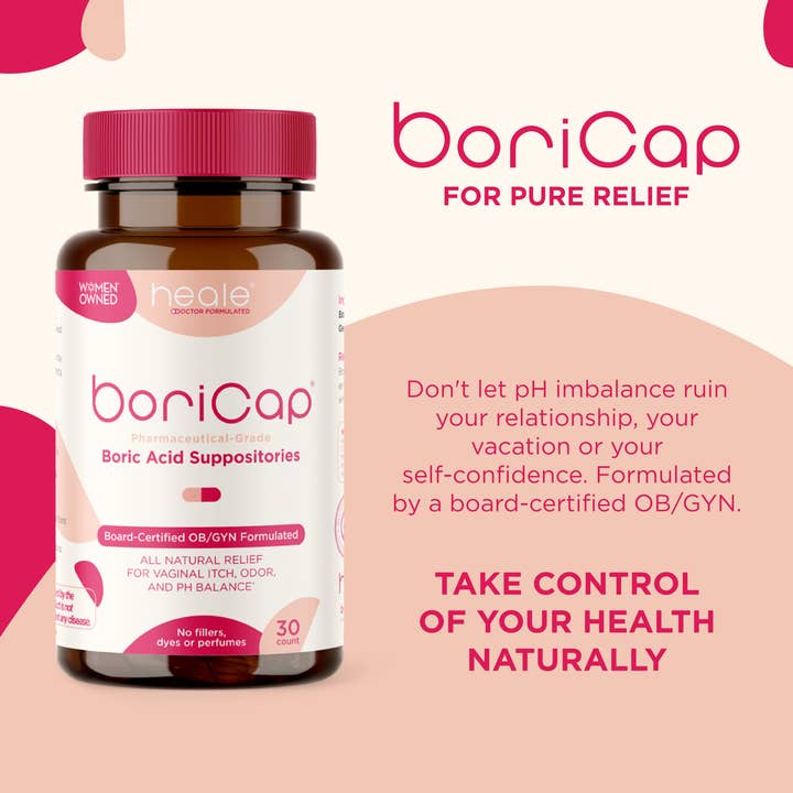 Heale Doctor Formulated - Wholesale UTI/Yeast Infection Treatment - BoriCap Boric Acid Suppositories, 30 count1