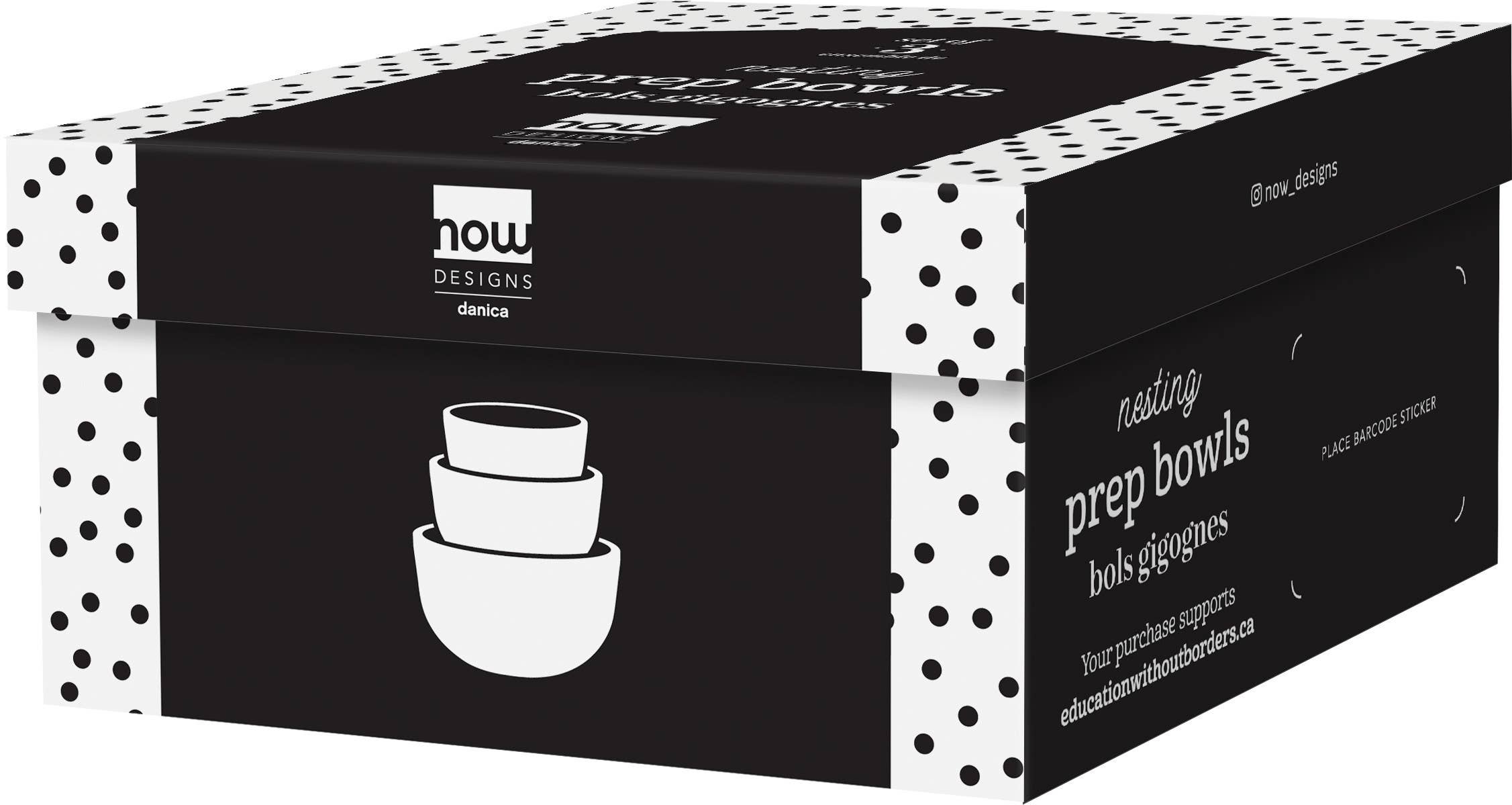 Now Designs by Danica - Wholesale Bowl - Matte White Prep Bowl Set of 35