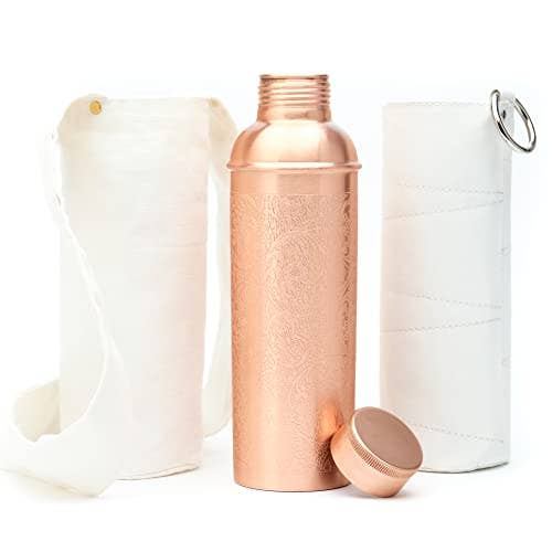 Kitchen Science Designer Copper Water Bottle of 34 Oz/1000ml for wholesale by Advanced Mixology