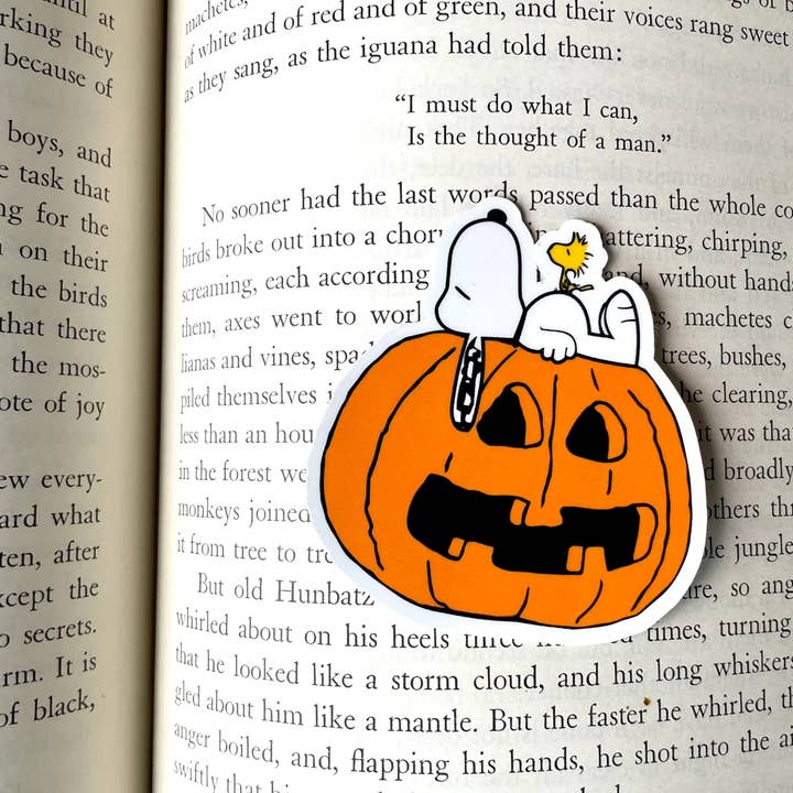 littlevintagetale - Wholesale Sticker - Snoopy on Pumpkin - the great pumpkin Halloween sticker