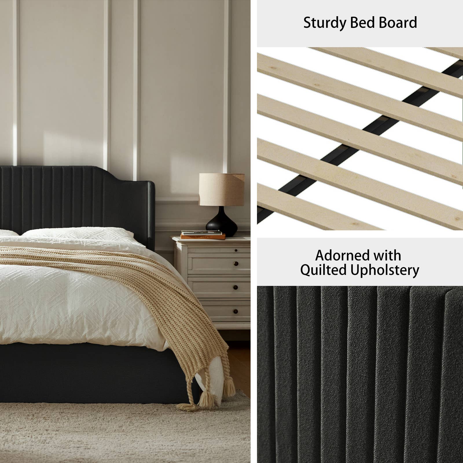 Karat Home - Wholesale Bed - Stuart Hydraulic Lift Up Platform Queen Bed5