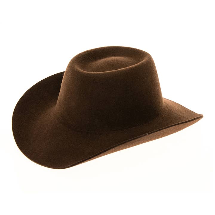 DNMC - Wholesale Cowboy Hat - Women's - Women's Western Hat - Wool Felt Gambler Cowboy Hat