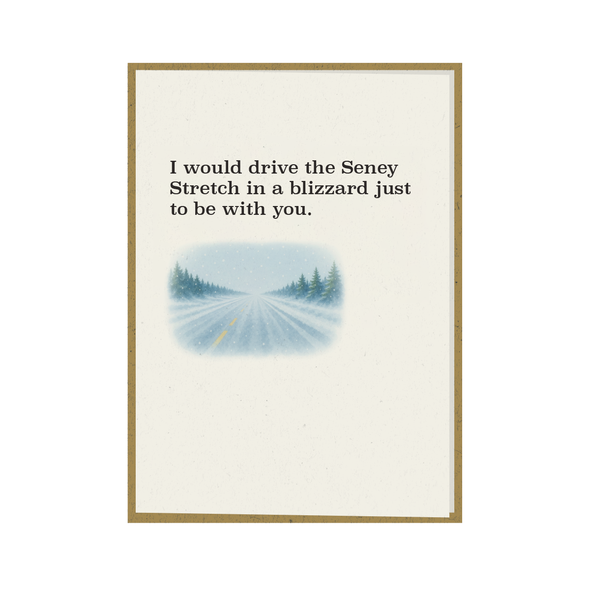 Upper Peninsula Supply Co. - Wholesale Love Card - Seney Stretch in a Blizzard  • A greeting card 0