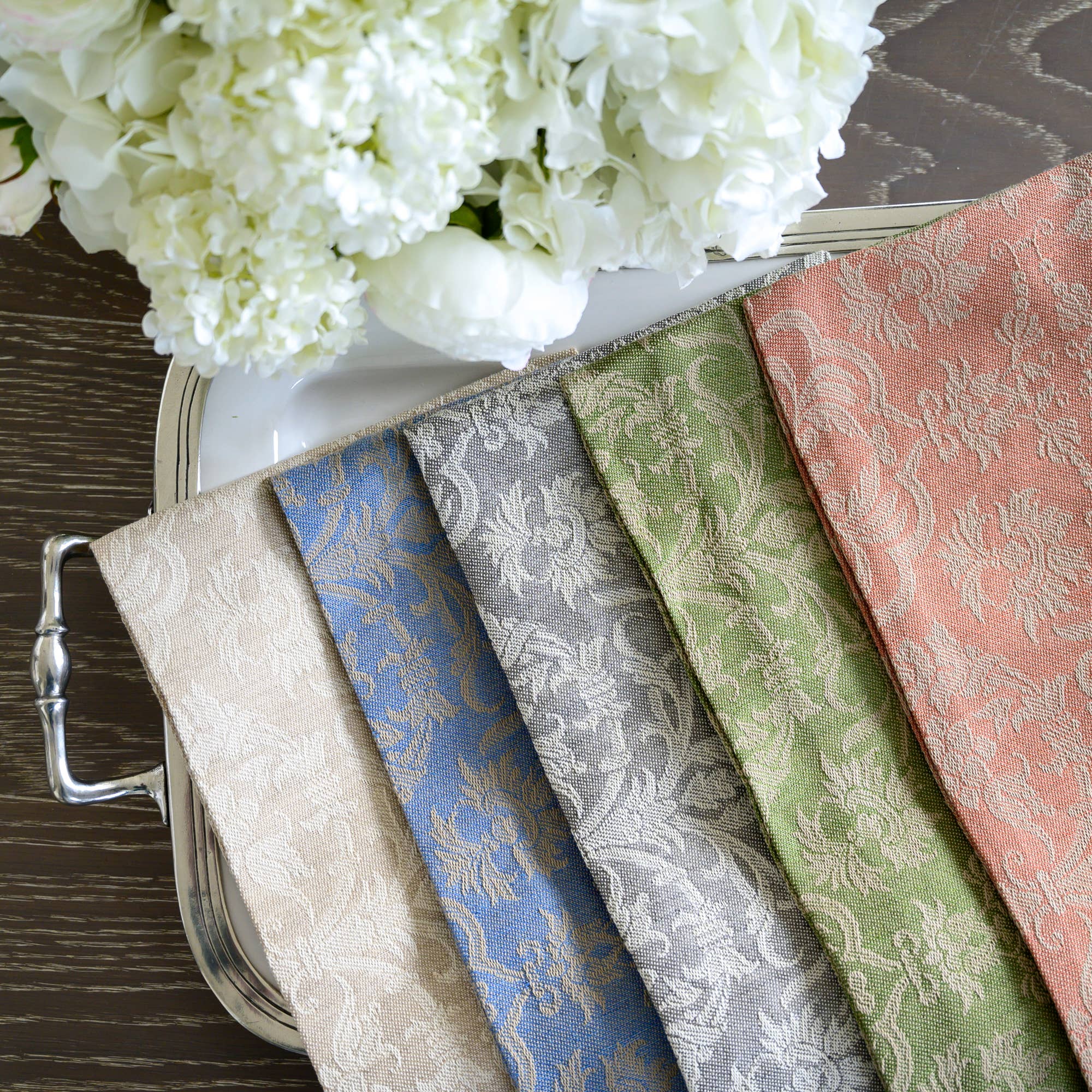 Arte Italica & Crown Linen Designs – Großhandel Geschirrtücher – Imperial Jacquard Handtuch aus italienischem Leinen7