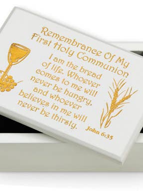 Keepsake Box-Wood - Communion for wholesale by H.J. SHERMAN COMPANY, INC.