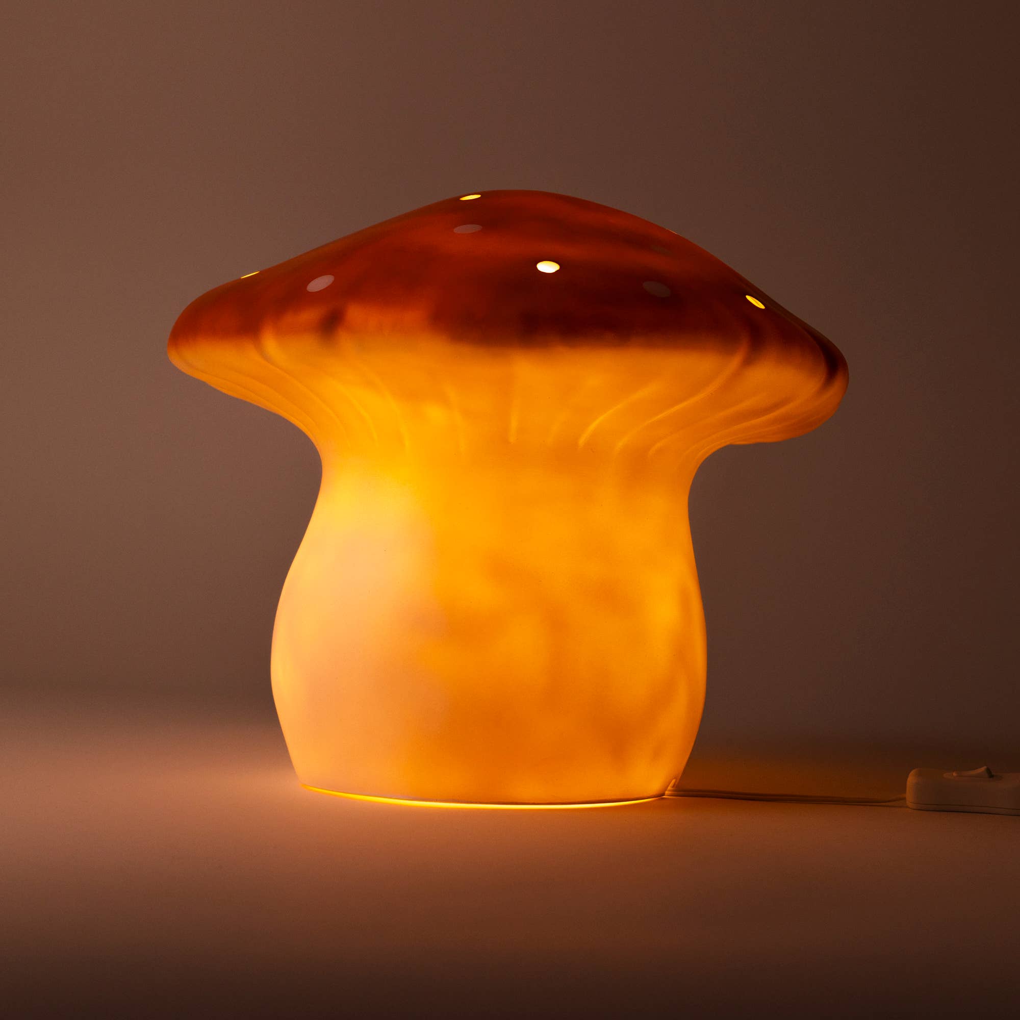Egmont - Wholesale Figurine Lamp - Large Mushroom Terra w/ Plug1