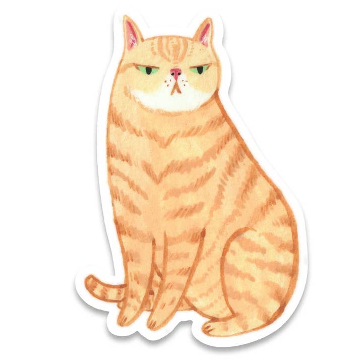 Party Mouse Studio - Wholesale Sticker - Orange Cat Sticker
