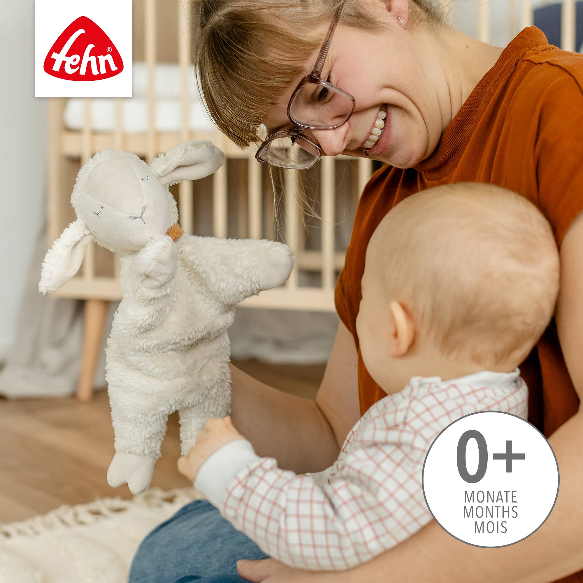 Fehn – Peluche - Crianças e bebés por atacado – Fantoche de Mão Nature Sheep - Amigo de Brincar e Bicho de Pelúcia2