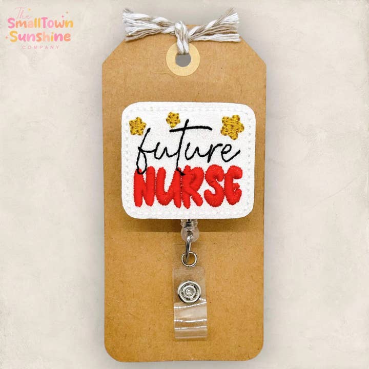 Future Nurse with Stars Badge Reel for wholesale by The SmallTownSunshine Company
