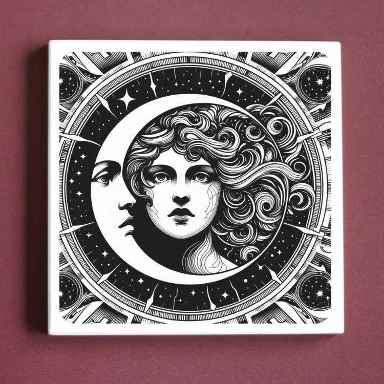 alhetmoois - Wholesale Wall Tile - Face of the Moon | Gift tile