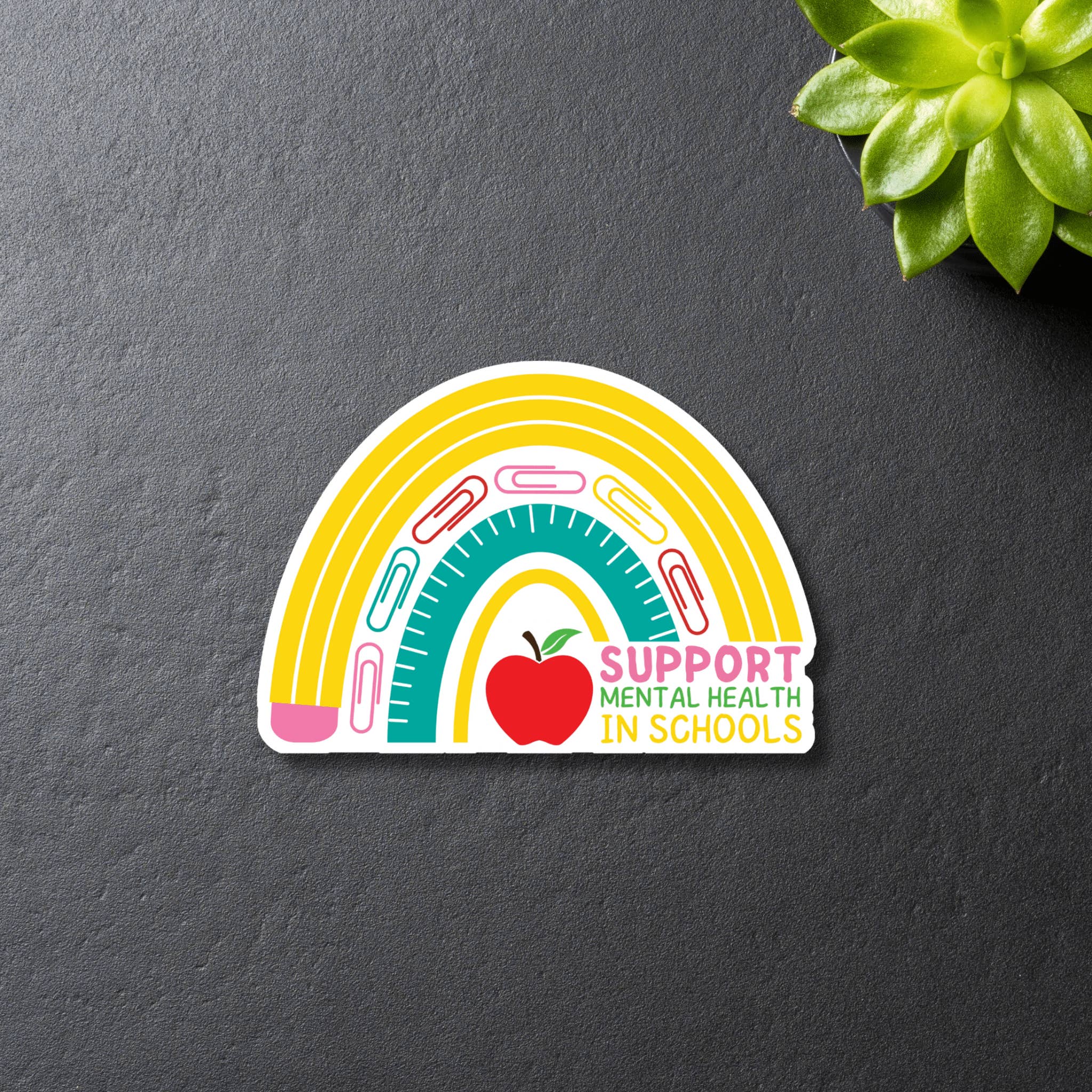 Stormy Vision - Wholesale Sticker - Support Mental Health In Schools Sticker | Teachers Schools