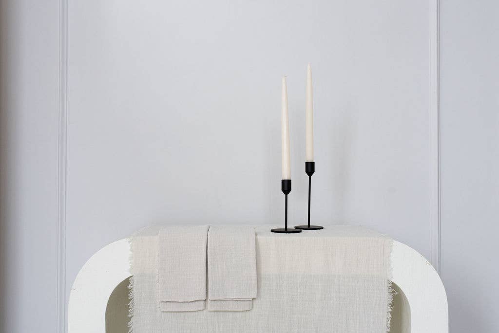 Bluum Maison - Wholesale Candle Holder - Inkwell Black Metal Modern Tapered Candle Holders | Set of 21