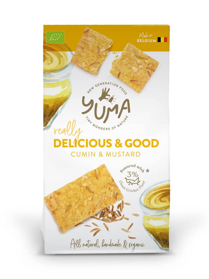 Crackers de comino y mostaza 90g para venta al por mayor de YUMA