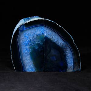 Cold River Mining - Wholesale Bookend - BOOKENDS BLUE AGATE- Sold by the Set2