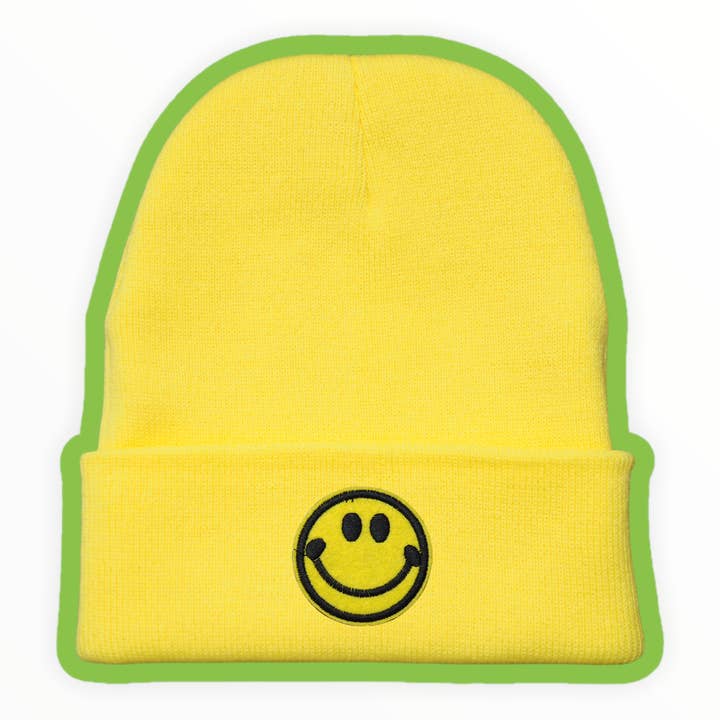 SOI STUDIO - Wholesale Beanie - Dames - Smiley Patch Beanie1