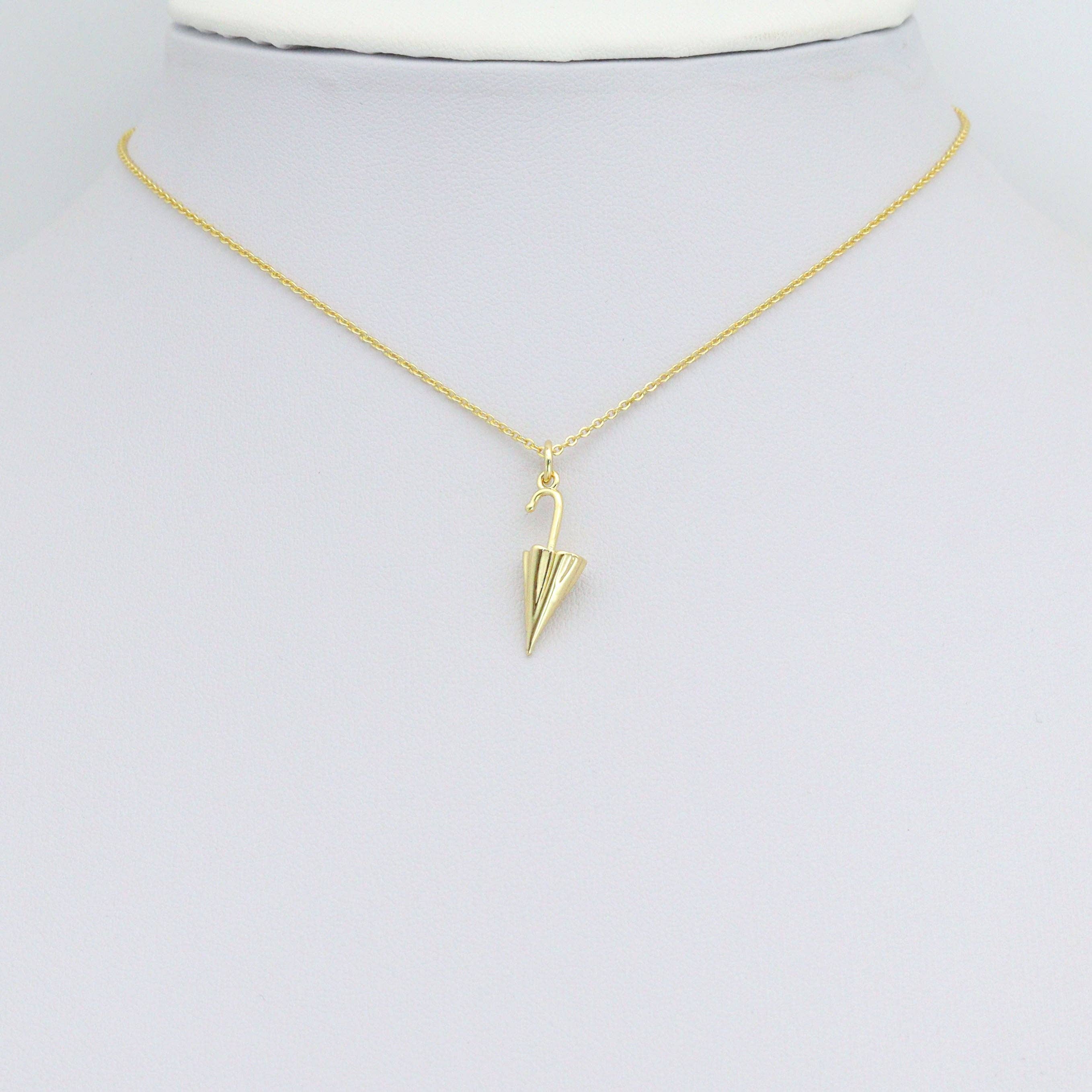 BestBeads&Beyond – wholesale Individual charm/pendant – Gold Umbrella Shape Charm Pendant, Sku#L7232