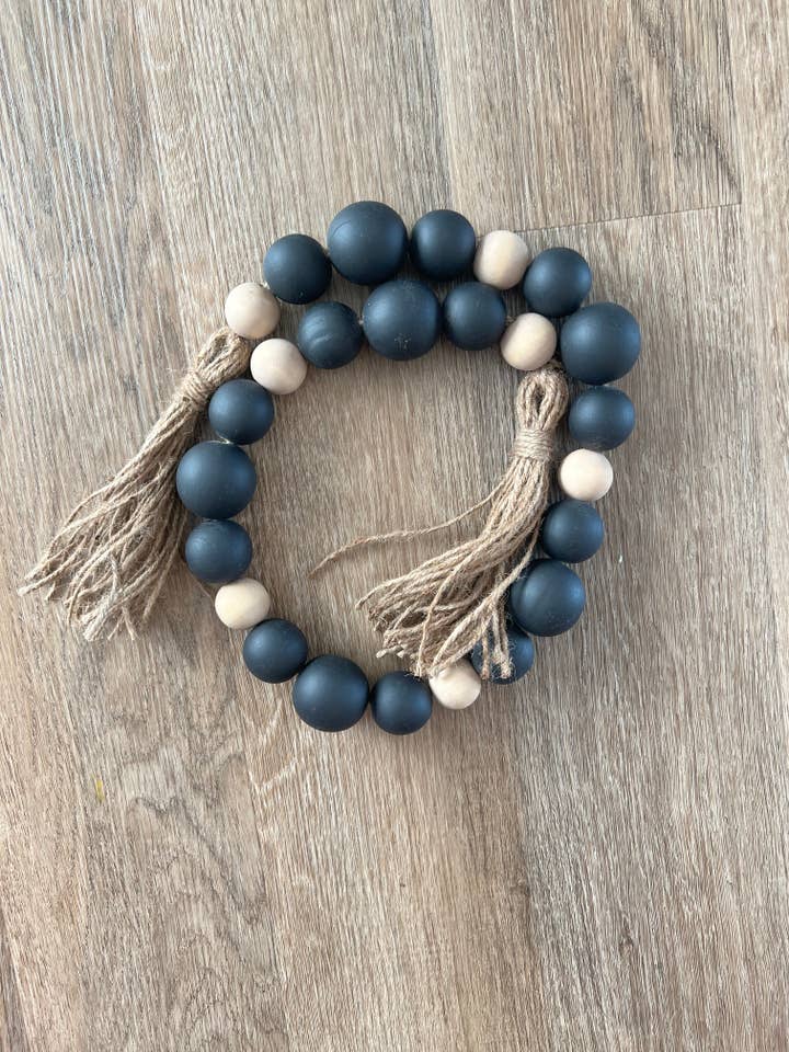 Jumbo Bead Garland - Black for wholesale by Uniquely You Creative