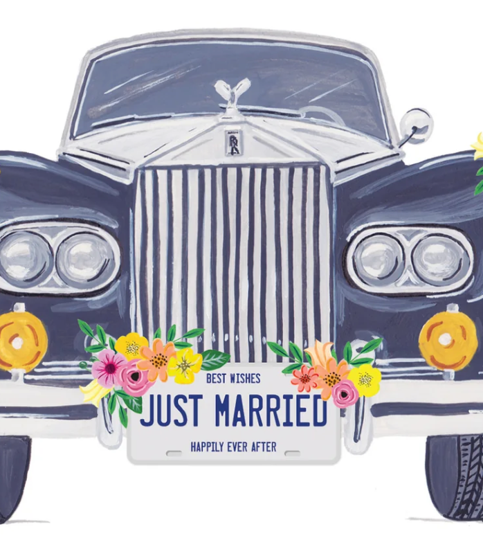 Paige & Willow - Wholesale Trouwkaartje - Just Married Car Card2