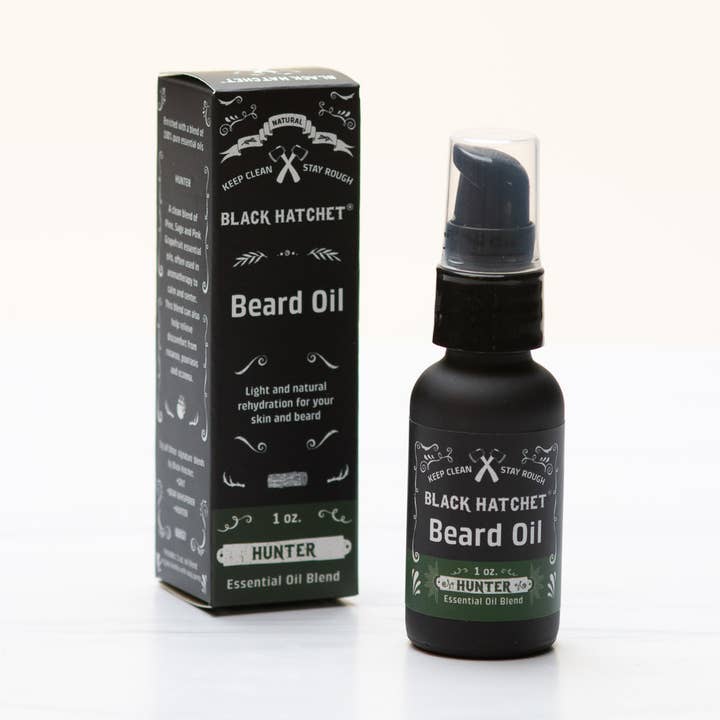 Aceite para barba - Hunter ⚫ Regalo para hombres para venta al por mayor de Latika Beauty