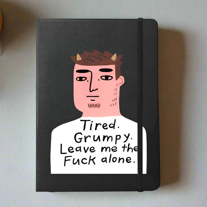 Cansado. Gruñón. Déjame el cuaderno Fuck Alone. para venta al por mayor de Disrupted Industries
