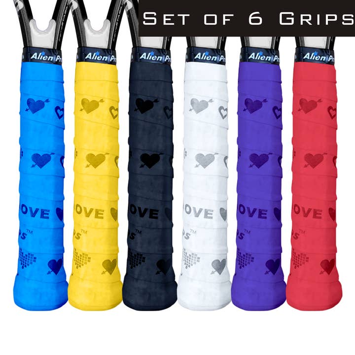 Nastro antiscivolo per racchetta da tennis Alien Pros X-Dry (6 impugnature) per la vendita all'ingrosso da parte di Alien Pros