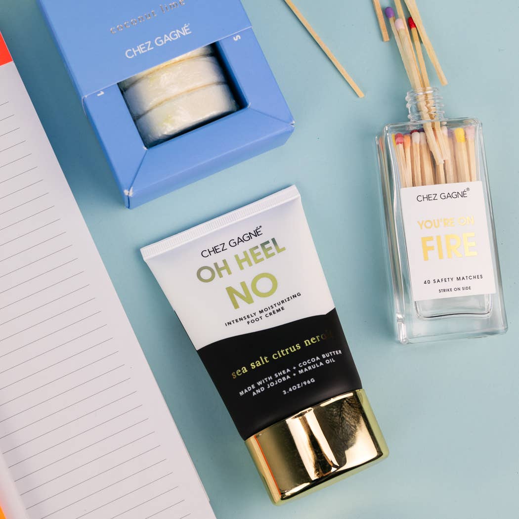 Chez Gagné - Wholesale Foot Cream - Oh Heel No - Clean + Foot Crème - Sea Salt Citrus + Neroli - 3.4oz8